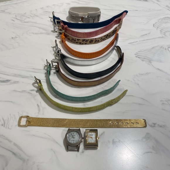 Gossip Jewelry - 2 Gossip vintage watch faces with changeable straps